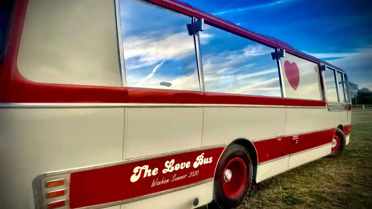 The Love Bus exterior