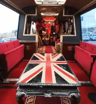The Love Bus interior